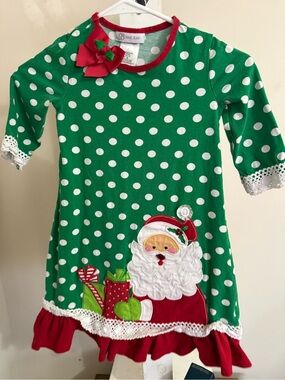 Bonnie Jean Santa Christmas Dress